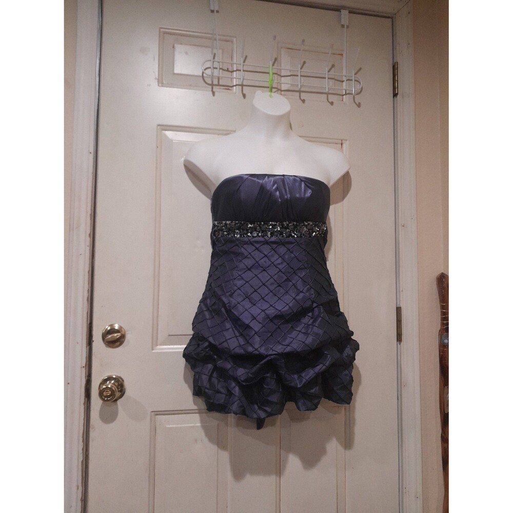 Ruffle Bubnle Skirt Blue Dress,My Michelle sz 7